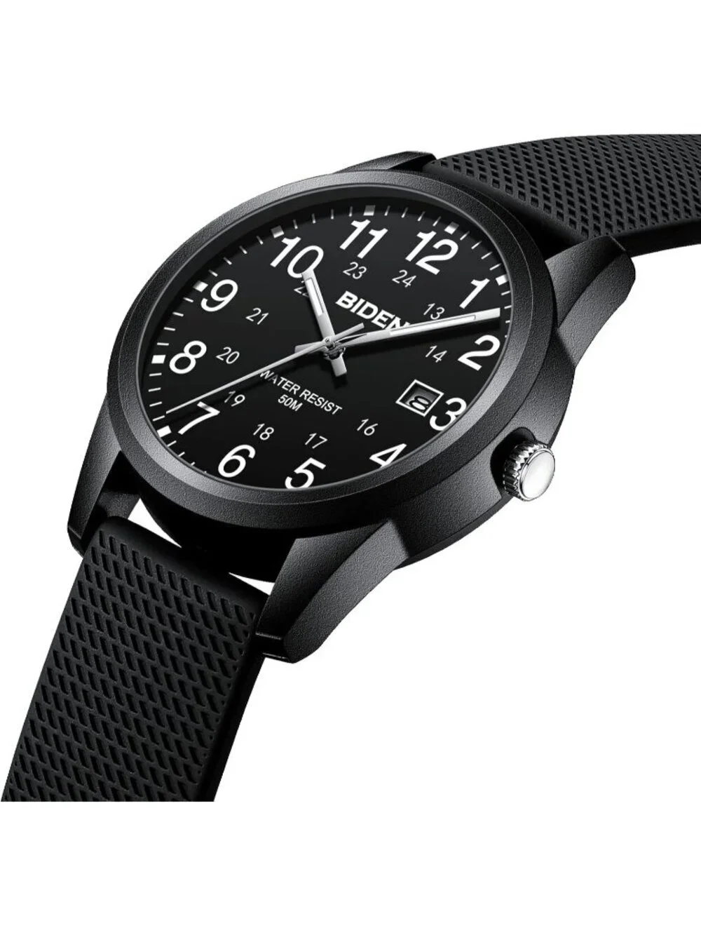 Men's Black Analog Quartz Unisex Medical Professionals Waterproof Nurse Watch